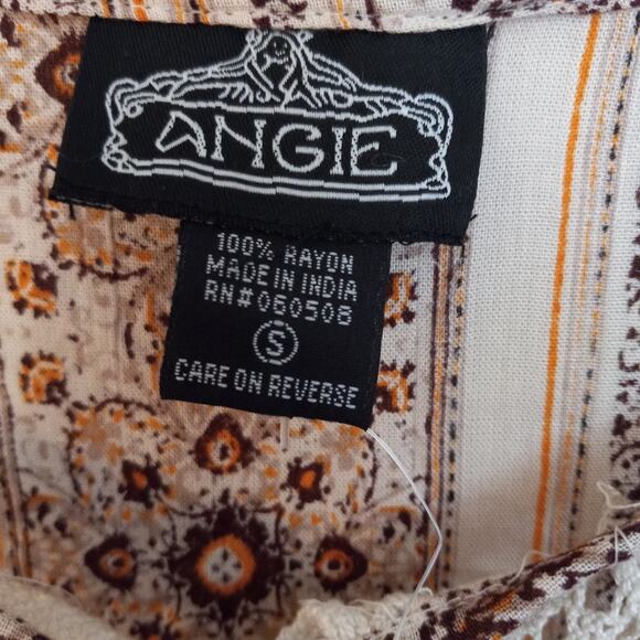 Angie Boho Peasant Cold Shoulder Top - Picture 8 of 10